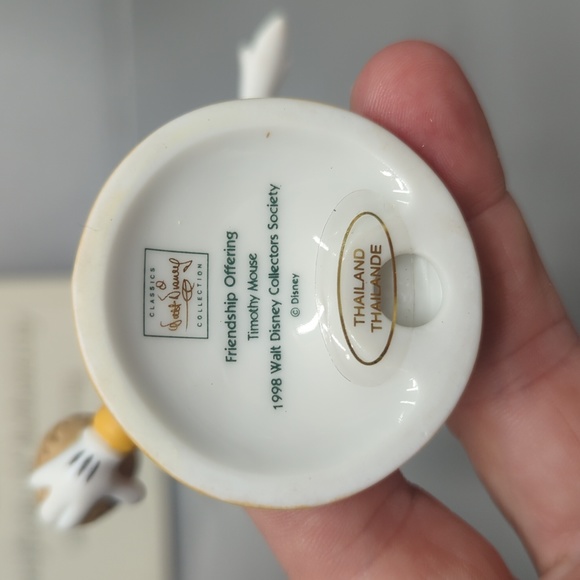 WDCC Timothy Mouse Ornament Friendship Offering Walt Disney's Dumbo COA & Box - Picture 8 of 8